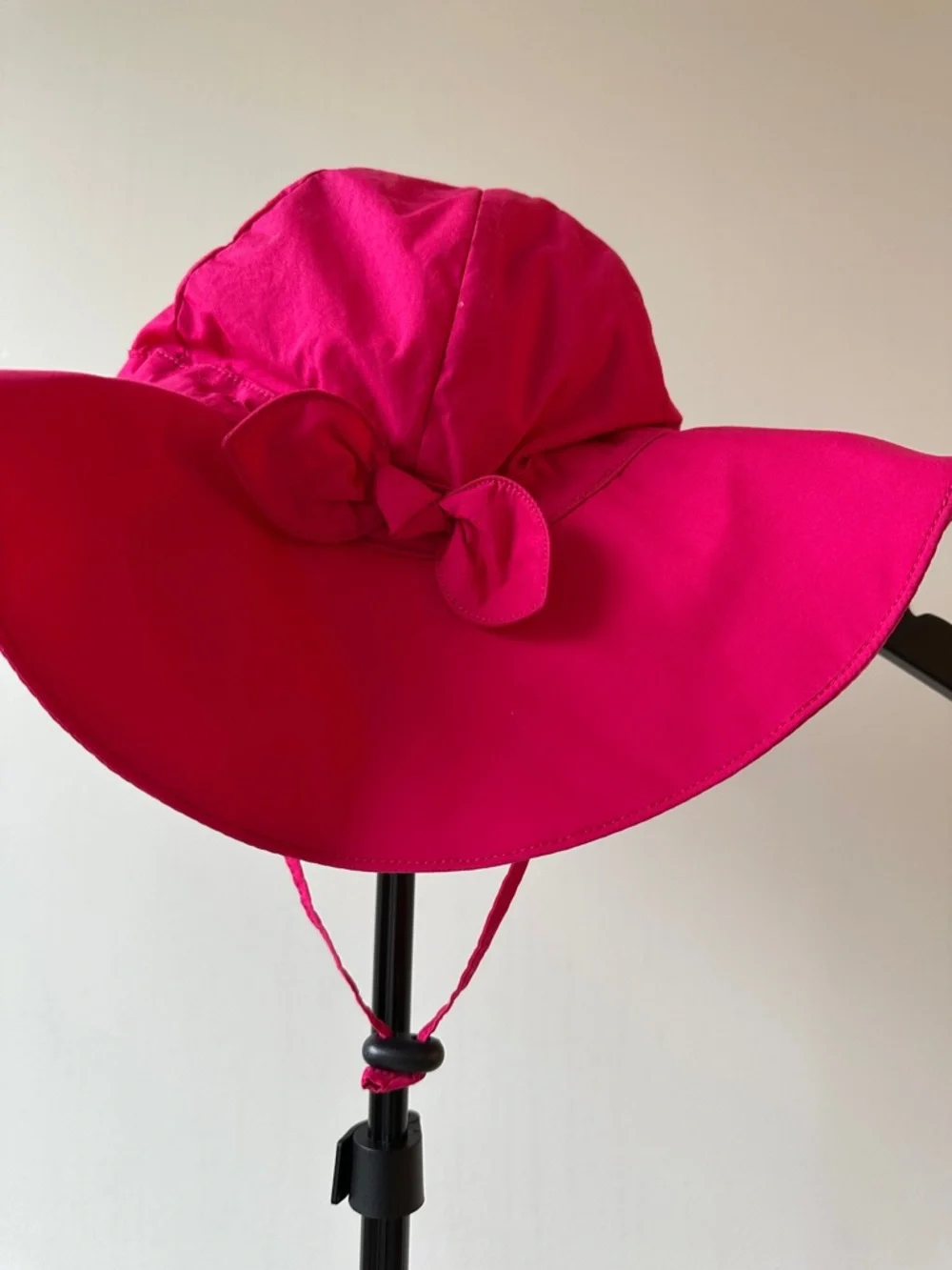 Kids Pink Sun Hat with Chin Strap